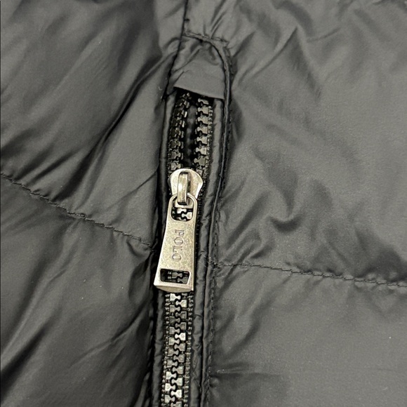 Ralph Lauren Black Puffer Jacket with Red Logo - Picture 12 of 14